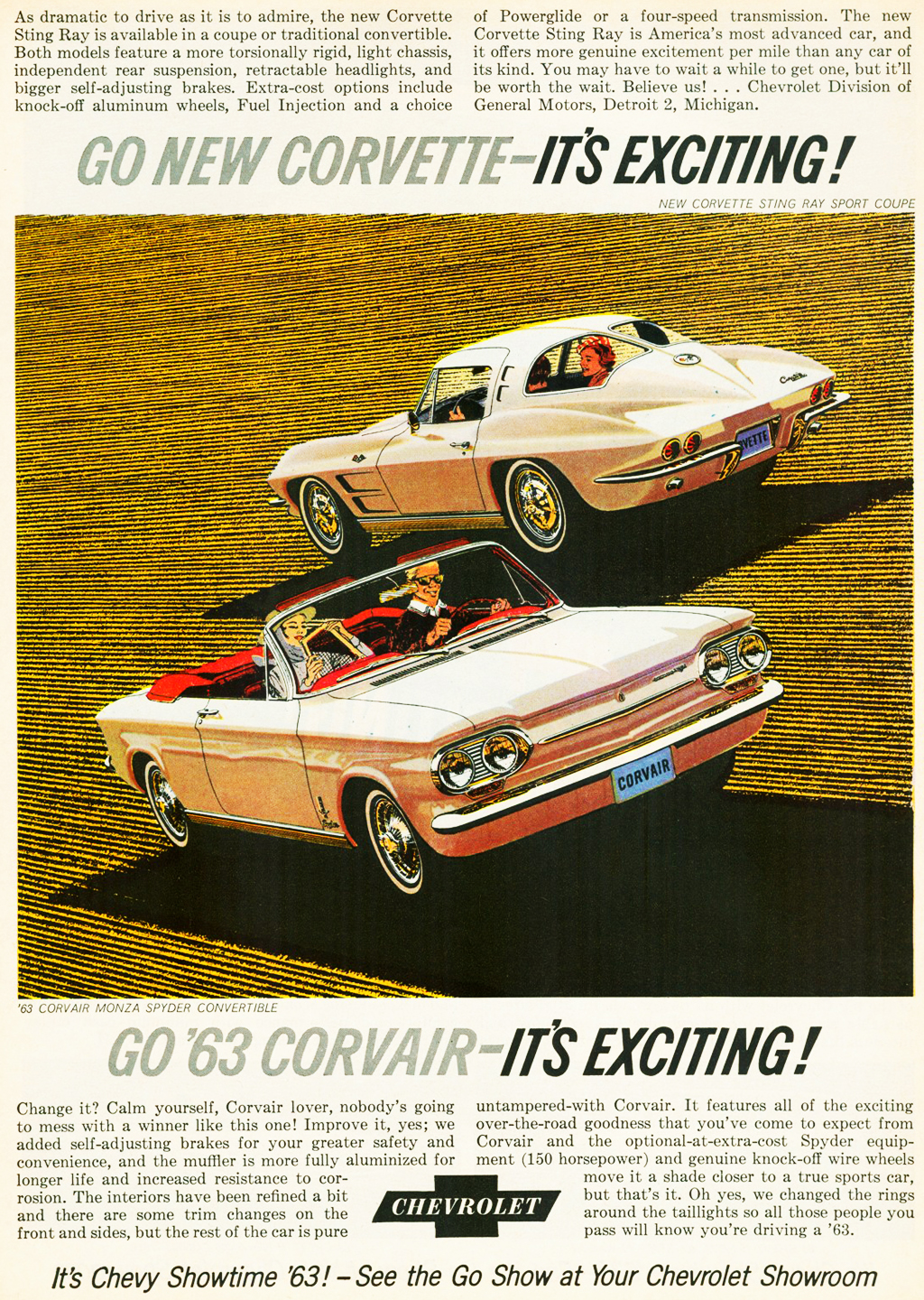 1963 Chevrolet Corvette and Corvair